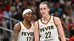 Erica Wheeler and Caitlin Clark of Indiana Fever