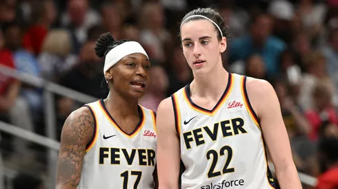 Erica Wheeler and Caitlin Clark of Indiana Fever