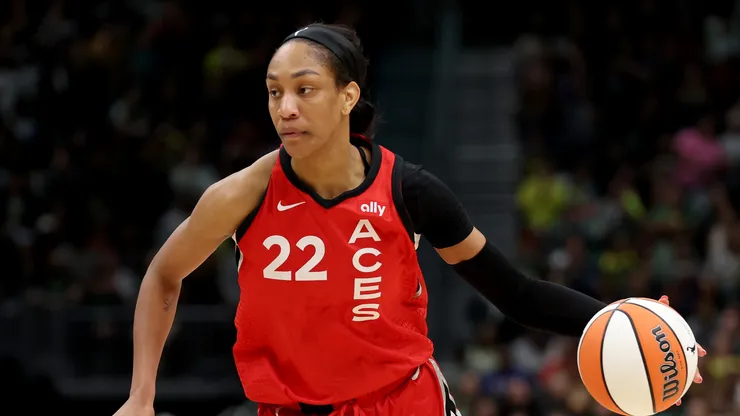 A'ja Wilson of Las Vegas Aces