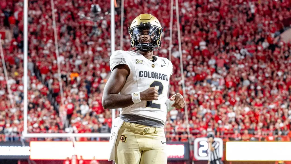 Colorado Buffaloes quarterback Shedeur Sanders (2) takes a jog during a break in action during a NCAA, College League, USA Division 1 football game between Colorado Buffalos and the Nebraska Cornhuskers at Memorial Stadium in Lincoln, NE.
