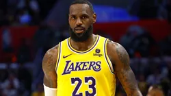 LeBron James #23 of the Los Angeles Lakers at Crypto.com Arena