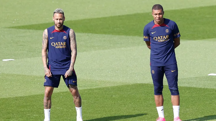Neymar and Kylian Mbappe at PSG.