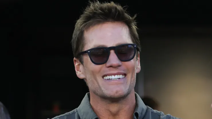 Tom Brady speak prior to a game between the Inter Miami and the FC Cincinnati at Chase Stadium on August 24, 2024 in Fort Lauderdale, Florida.