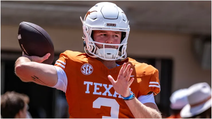 Quinn Ewers of the Texas Longhorns