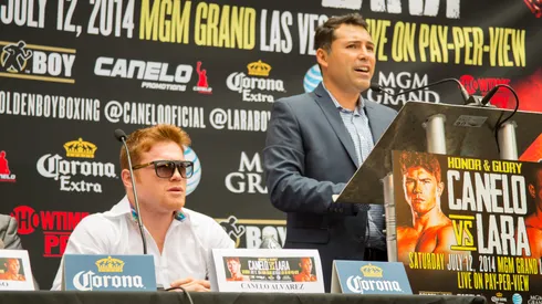 Canelo Álvarez and Óscar de la Hoya during better times.