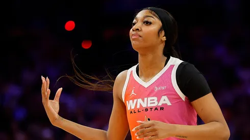 Angel Reese at the 2024 WNBA All-Stars game