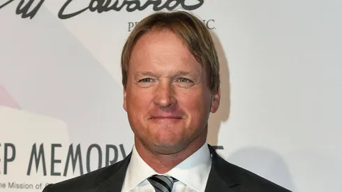 Las Vegas NV - March 07: Jon Gruden pictured as Keep Memory Alive Honors Neil Diamond at 24th Annual Power of Love Gala at MGM Grand Garden Arena Lobby in Las Vegas, Nevada.