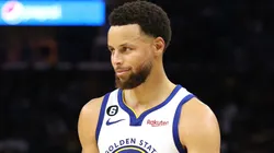 Stephen Curry #30 of the Golden State Warriors during their game at Chase Center on October 18, 2022 in San Francisco, California.