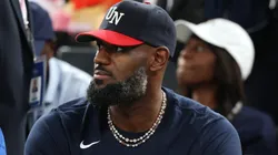 LeBron James of Team USA attended the Women's Gold Medal game between Team France and Team United States on day sixteen of the Olympic Games Paris 2024.