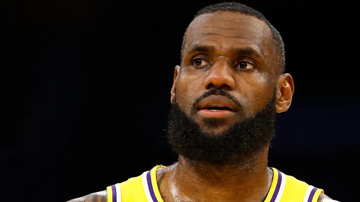 LeBron James #23 of the Los Angeles Lakers at Crypto.com Arena
