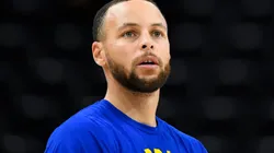 Stephen Curry #30 of the Golden State Warriors warms up before a game against the Utah Jazz at Vivint Smart Home Arena on February 09, 2022 in Salt Lake City, Utah.
