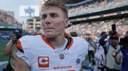 Bo Nix #10 of the Denver Broncos looks on after his team's 26-20 loss against the Seattle Seahawks at Lumen Field on September 08, 2024 in Seattle, Washington.