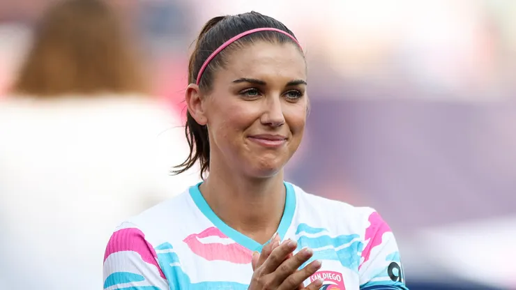 Alex Morgan at her final soccer game between SD Wave and NC Courage
