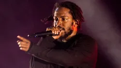 Kendrick Lamar during a show