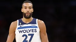 Rudy Gobert #27 of the Minnesota Timberwolves during the second half of the NBA game at Footprint Center