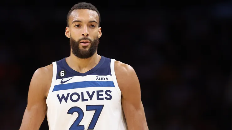 Rudy Gobert #27 of the Minnesota Timberwolves during the second half of the NBA game at Footprint Center