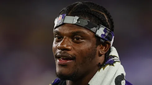 Lamar Jackson quarterback of the Baltimore Ravens