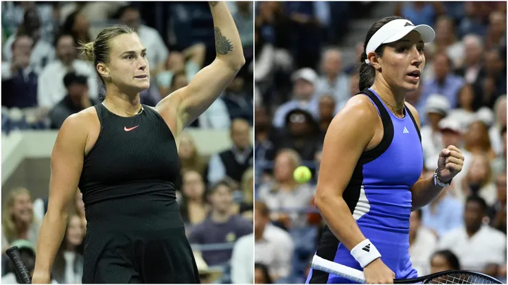 Aryna Sabalenka (left) and Jessica Pegula (right)