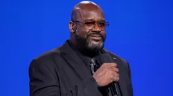Shaquile O'Neal speaks onstage during Warner Bros. Discovery Upfront 2024 on May 15, 2024 in New York City.