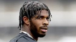 Quarterback Shedeur Sanders #2 of the Colorado Buffaloes warms up prior to their spring game at Folsom Field on April 22, 2023 in Boulder, Colorado.