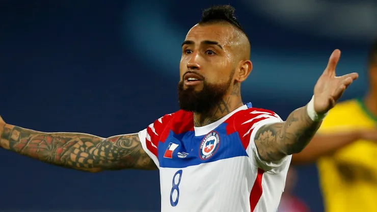Arturo Vidal in action