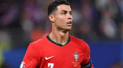 Cristiano Ronaldo of Portugal in action during the UEFA EURO 2024 quarter-final match.