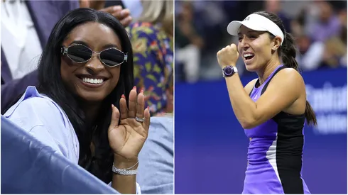 Simone Biles supports Jessica Pegula at 2024 US Open