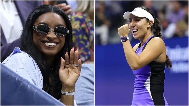 Simone Biles supports Jessica Pegula at 2024 US Open