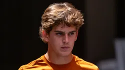 Arch Manning 16 of the Texas Longhorns during pre game warmups before the game vs the Colorado State Rams at DKR-Memorial Stadium.