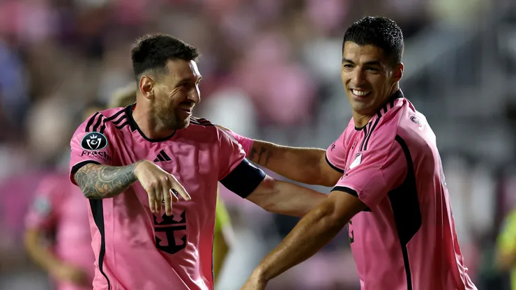 Lionel Messi and Luis Suarez