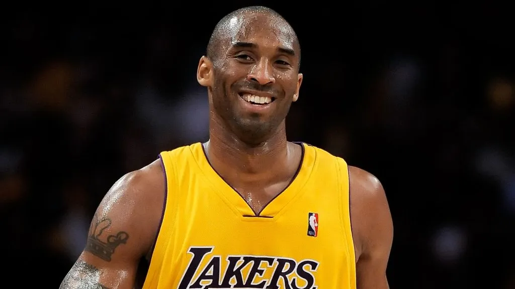 Kobe Bryant smiling