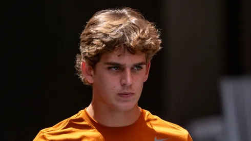 Arch Manning 16 of the Texas Longhorns during pre game warmups before the game vs the Colorado State Rams at DKR-Memorial Stadium. Austin USA