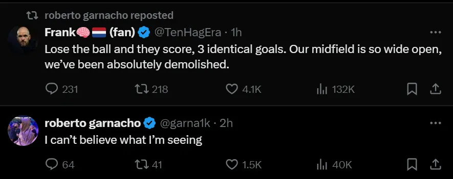 Alejandro Garnacho's tuits