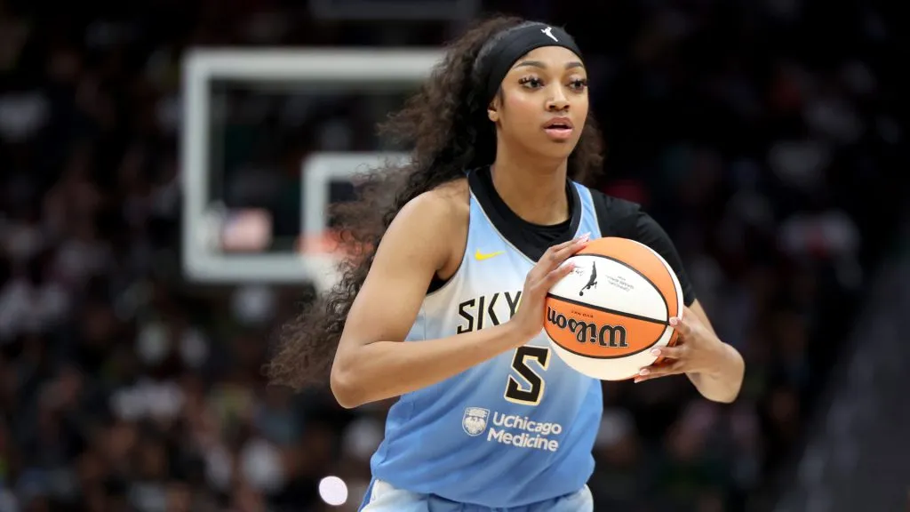 Angel Reese was called an “elite rebounder” by Stephanie White (Steph Chambers/Getty Images)