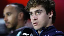 Franco Colapinto of Williams during the press conference ahead of the Brazil GP