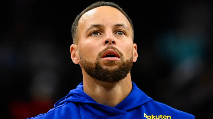 Stephen Curry #30 of the Golden State Warriors looks on before a game against the Utah Jazz at Delta Center on October 25, 2024 in Salt Lake City, Utah.
