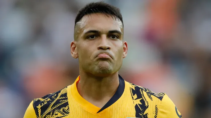 Lautaro Martinez of Inter Milan reacts during a Serie A match