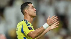 Cristiano Ronaldo reacts during the AFC Champions League Elite match between Al Nassr and Al Rayyan