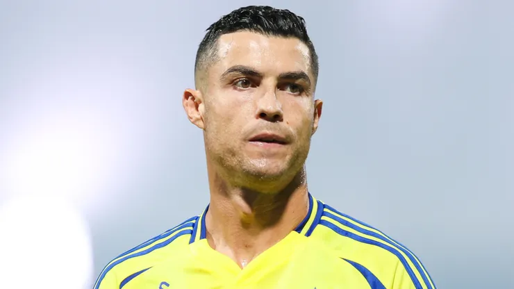 Cristiano Ronaldo of Al Nassr looks on during a game against Al Ettifaq on September 20, 2024.