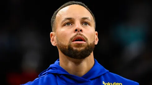 Stephen Curry #30 of the Golden State Warriors looks on before a game against the Utah Jazz at Delta Center on October 25, 2024 in Salt Lake City, Utah.