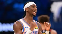 Shai Gilgeous-Alexander of the Oklahoma City Thunder during a game against the Atlanta Hawks on October 27, 2024.