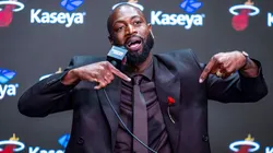Three-time NBA champion with the Miami Heat, Dwyane Wade.