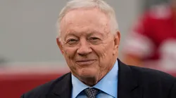 Dallas Cowboys owner Jerry Jones is seen on the field prior to a game against the San Francisco 49ers at Levi's Stadium on October 27, 2024 in Santa Clara, California.