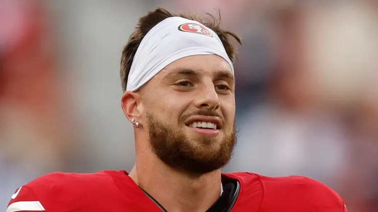 Ricky Pearsall warms up prior to a game vs the Cowboys at Levi's Stadium on October 27, 2024 in Santa Clara.