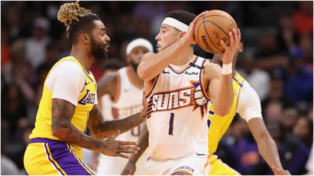 Devin Booker and D'Angelo Russell