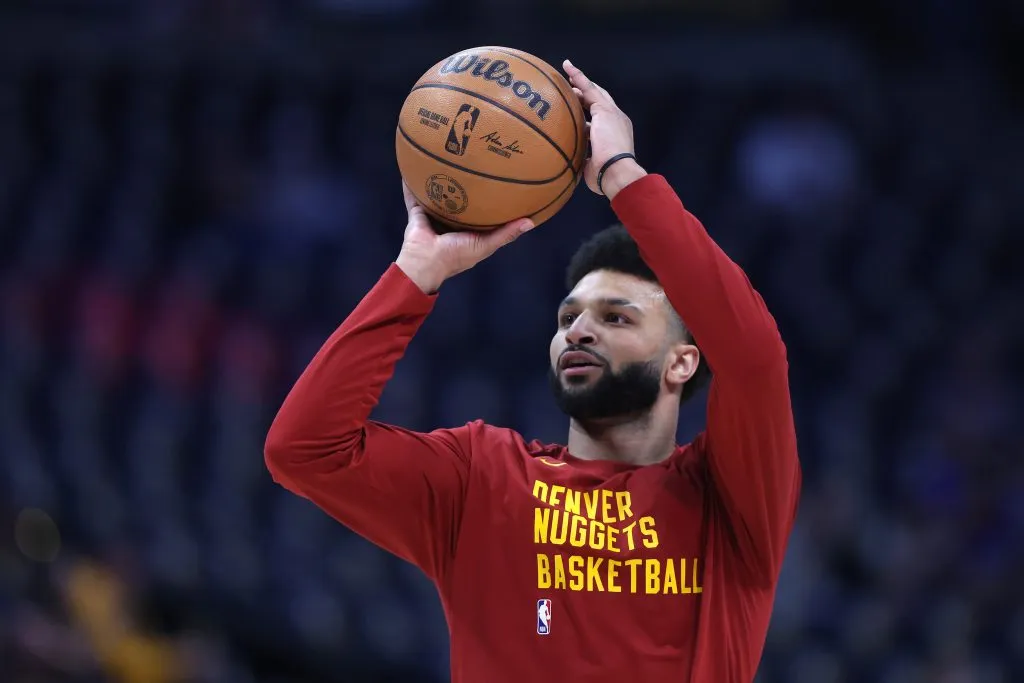 Jamal Murray #27 of the Denver Nuggets warms up prior to a game. Matthew Stockman/Getty Images