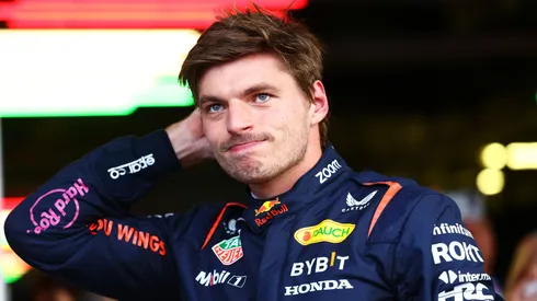 Max Verstappen of the Netherlands and Oracle Red Bull Racing looks on in parc ferme during qualifying ahead of the F1 Grand Prix of Mexico.