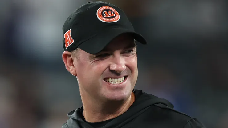 Zac Taylor on the field prior to the game vs the Giants on October 13, 2024 in East Rutherford.