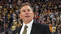 Archive: Head coach Bruce Cassidy of the Vegas Golden Knights celebrate their team's victory over the Florida Panthers in Game Five of the 2023 NHL Stanley Cup Final at T-Mobile Arena on June 13, 2023 in Las Vegas, Nevada.