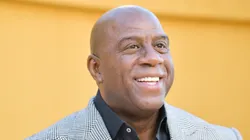 Magic Johnson attends the Los Angeles premiere of Apple's "They Call Me Magic"